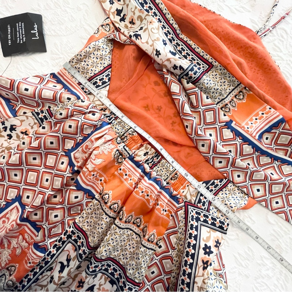Lulu's Multicolor Halter Mini Dress - Picture 8 of 8